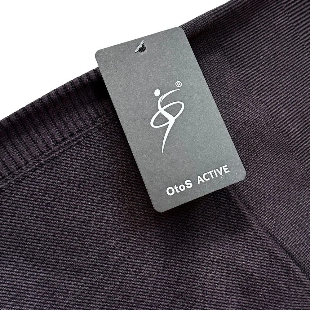 OtoS Active Charcoal Black Athletic Compression Capri - Picture 2 of 7